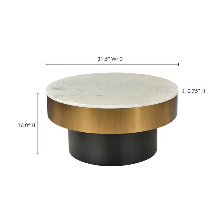 Flo Marble and Brass Coasters Set of 4 + Reviews