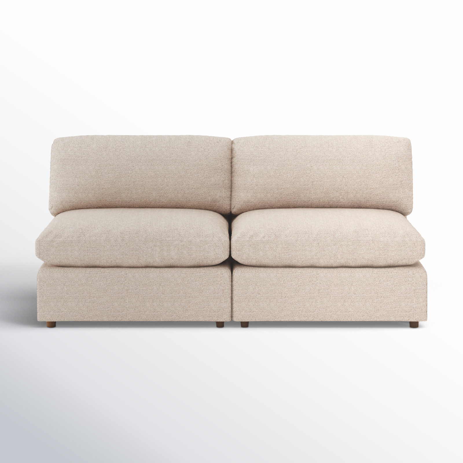 Jossa 76" Modular Loveseat, Beige