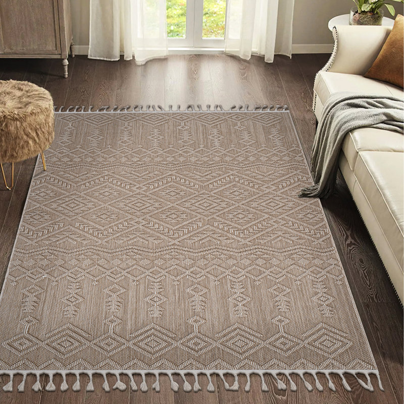 5x7 Natural Area Rug For Entryway, Stylish Appearance, Stain , Non-shedding, Safe And Pets, Multiple Colours, Easy Maintenance, 0.28 In Medium Pile, Cotton Backing, Polypropylene Nursery, Design,