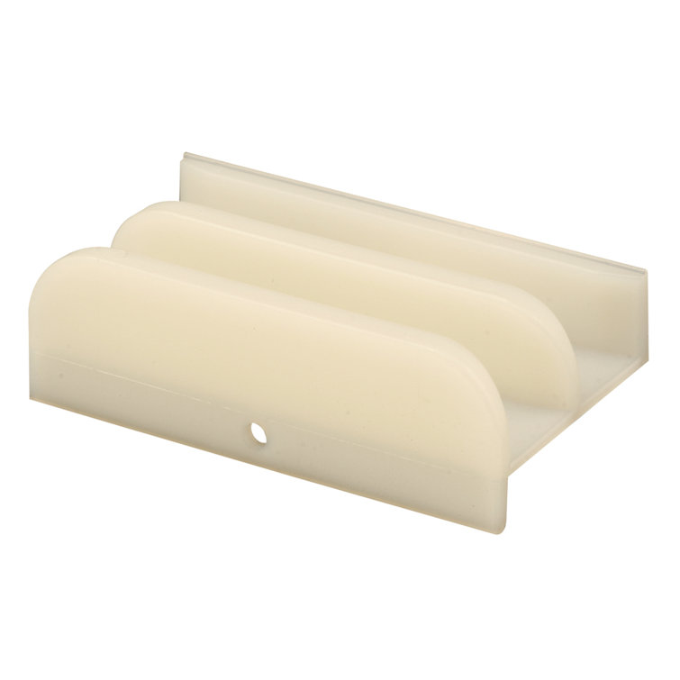Sliding Shower Door Bottom Guide, 1/2 in. Channels, Plastic Construction (Single Pack)