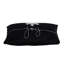 Ensemble de 2 coussins en velours noir de 18 po x 12 po avec joie brodée et flocon de neige givré, pour Noël