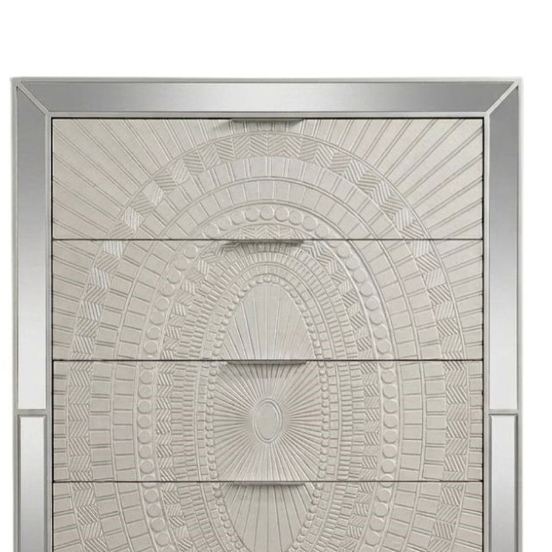 Commode 5 tiroirs Isadora Silver