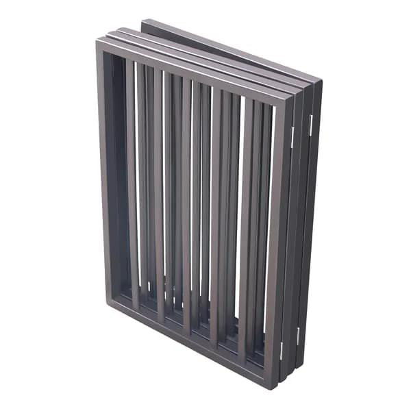 Barrière pour animaux - Barrière pour chien pour les portes; Escalier ou maison - autoportant; Pliable Brun foncé Arc en bois