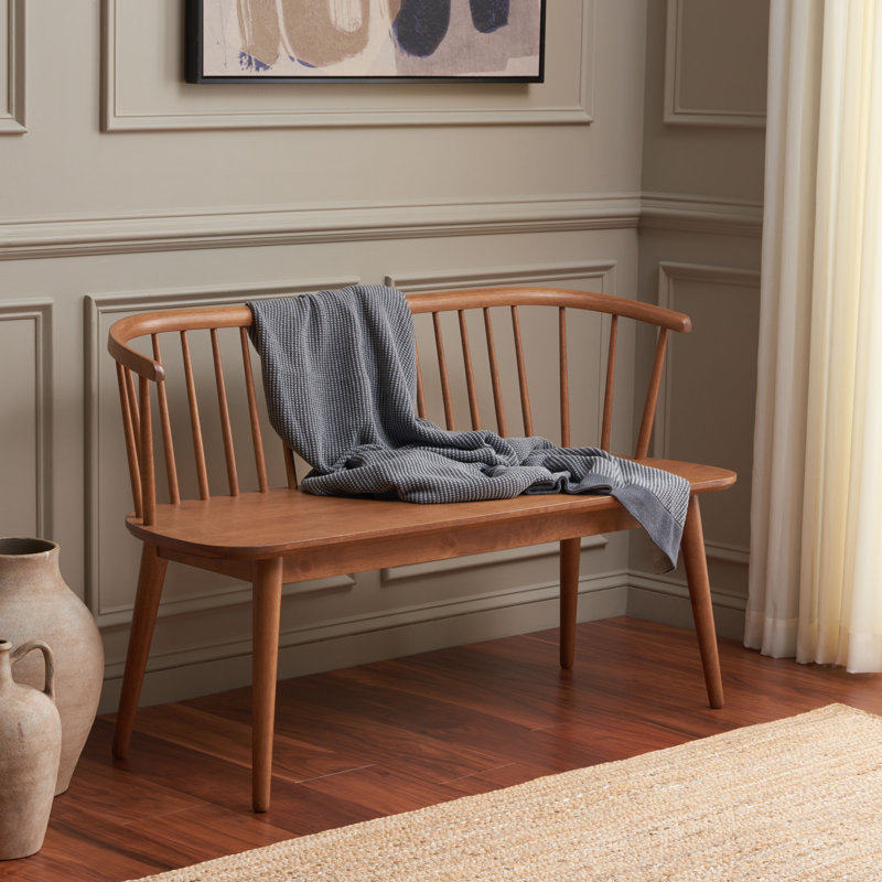 Banc en bois massif Ayaah, Miel