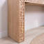 Console en bois rustique avec accents de bûches naturelles