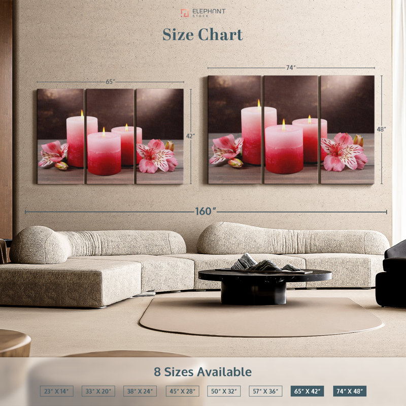 Impression sur toile Spa Spa, H 48 po x l 74 po x P 1,25 po