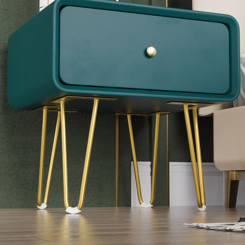 Aundreah 19'' W Nightstand, Green