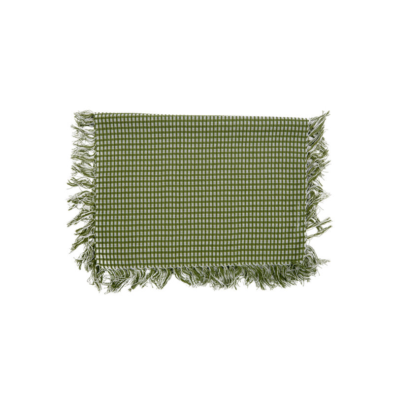 Ensemble de napperons en coton 4 pièces Pocklingt, Sauge