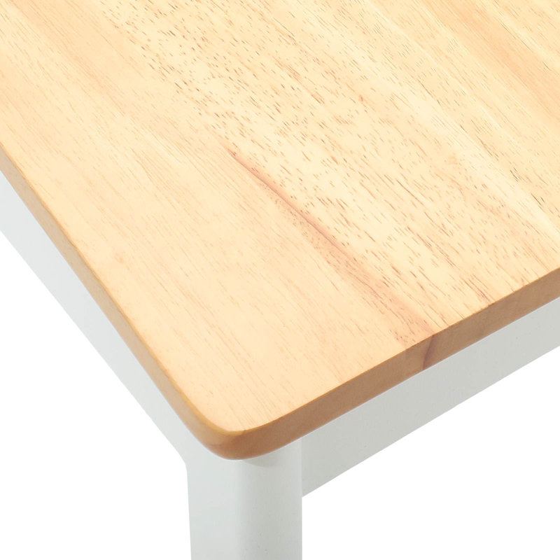 Tauhid Solid Wood Accent, White/Natural