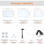 Armoire de rangement pour chaussures avec portes, 48 paires de rangement pour chaussures pour garde-robe, couloir, salon, chambre à coucher, garage-1713797371