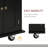 Rubberwood Top Rolling Kitchen Island Cart - Lockable Wheels with Spice Rack, Towel Rack & Drawers for Kitchen & Dining Room-1634908759