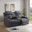 Lulu Breathing  Leather 3 Pieces Power Reclining Sofa Set with LED Lighting,Wireless Charger-1186097484