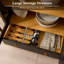 Garde-manger arqué moderne 71 po à 4 niveaux avec tiroir et lumière 71 po