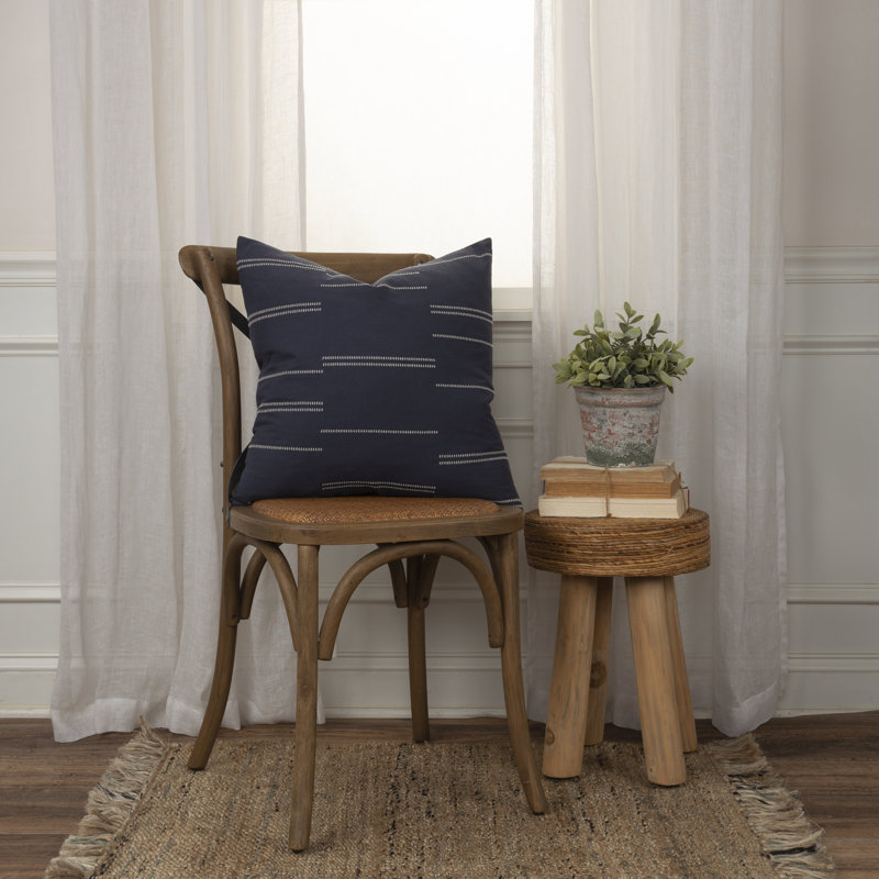  Coussin décoratif rayé carré