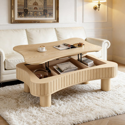 Table basse à plateau relevable pour salon 42 po