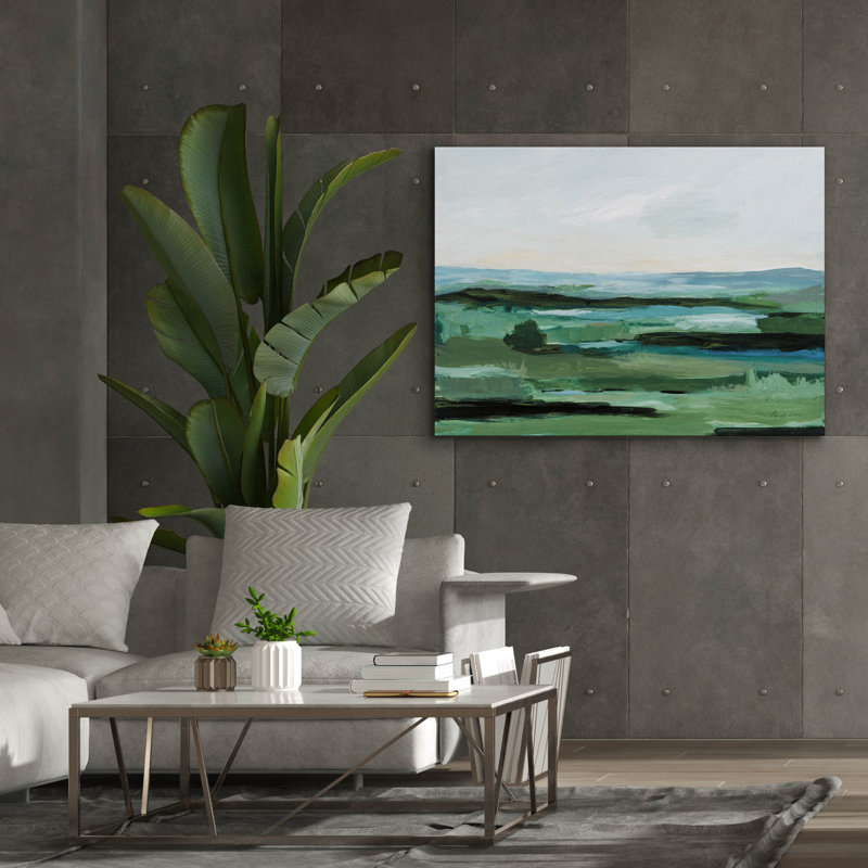 Toile épique «Resplendent Green» par Pamela Munger, H 40 po x l 54 po x P 1,5 po
