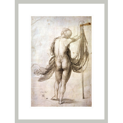 «Nude Study» par Albrecht Dürer - reproduction d'art numérique encadrée