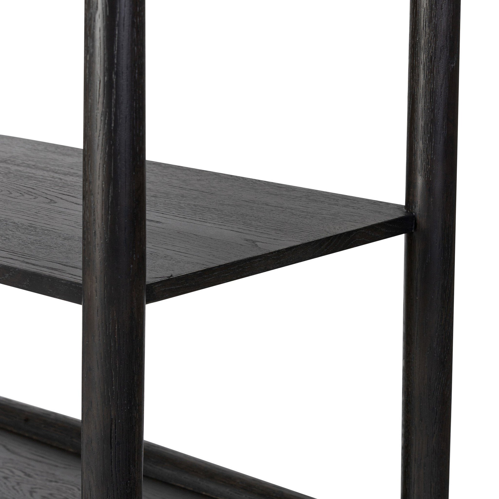Cayenne Standard Bookcase, Smoked Black Oak