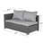 Meta Wicker Right Arm Loveseat