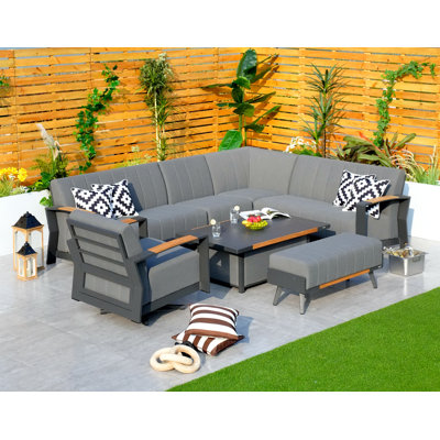 7 - Person Patio Conversation Set with Cushions