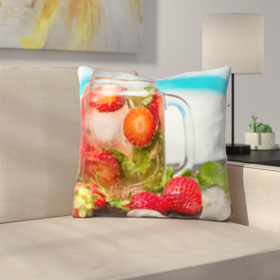 Microsuede Reversible Throw Pillow