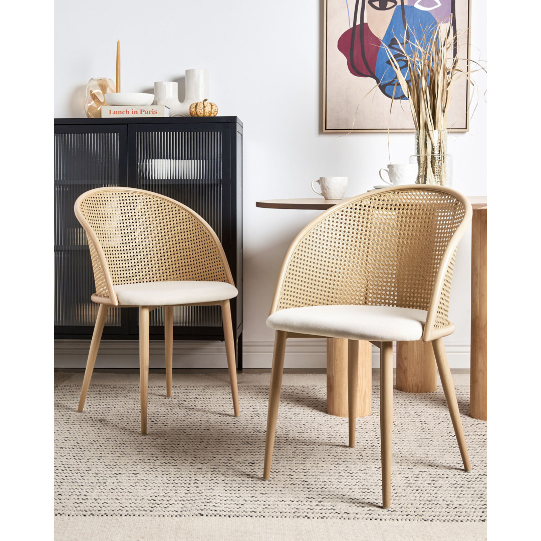 Aliviyah 48cm H Linen Upholstered Spindle Side Chair