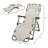 Folding Chaise Lounge Chair For Outside, 2-In-1 Tanning Chair With Pillow & Pocket, Adjustable Pool Chair For Beach, Patio, Lawn, Deck-746219220