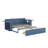 Full Size Daybed With Removable Desk, Storage Drawers And Hydraulic Side Table-110935674-110935673