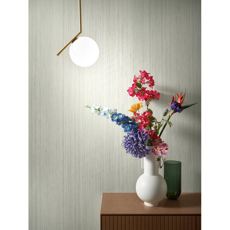 Galerie Fashion Icon Stripes Wallpaper, Light Green
