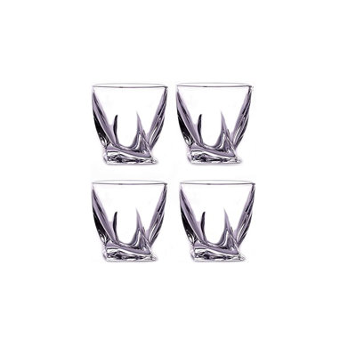 Premium Twisted Whiskey Glasses (10oz)