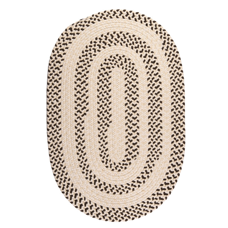 Tapis réversible en mélange de laine Talamantez - brun écorce, Rectangle 10 pi x 13 pi