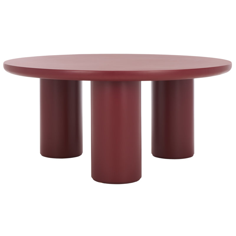 Table basse 3 pieds Aicha, Rouge