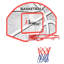 VidaXL Over The Door Basketball Hoop with Breakaway Rim