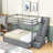 Eizabeth Twin Over Full 4 Drawer Standard Bunk Bed with Trundle and Shelves by Harriet Bee-2108527016