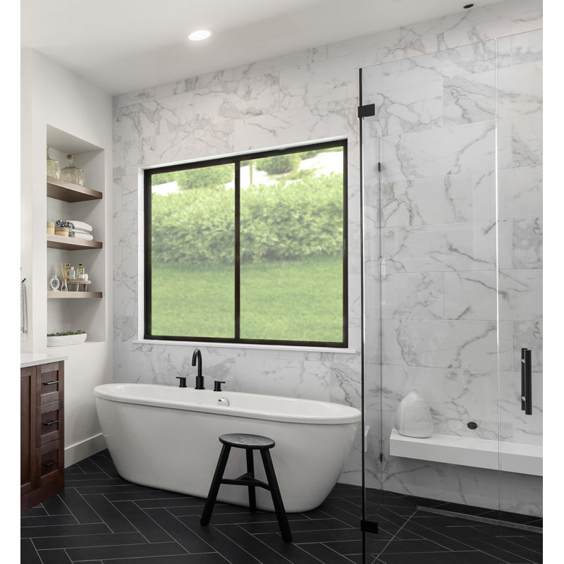 Parma Deck Mount Tub Filler, Satin Black
