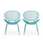Chaise d'extérieur moderne (ensemble de 2)-840383938