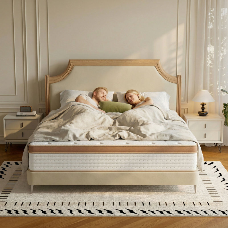 Twin/Full/Queen/King Size Mattress,Memory Foam Mattresses for Cooling Night Sleep , Bed Mattress with Memory Foam and Pocket Springs  for Pressure Relief & Spinal Alignment - Mattress in A Box