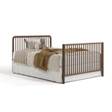 Porto Deluxe 5-in-1 Convertible Crib with Bonus Toddler Guardrail 