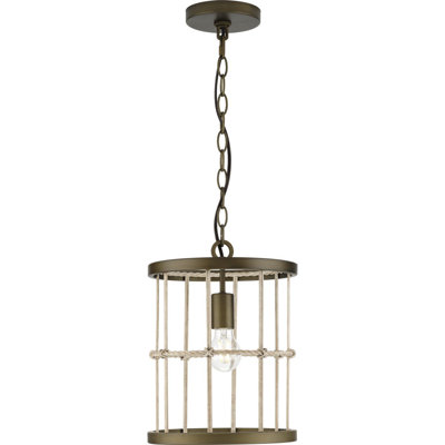 Luminaire suspendu cylindrique à 1 lumière Fenton