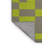 Machine Washable Checkered Green Area Rug