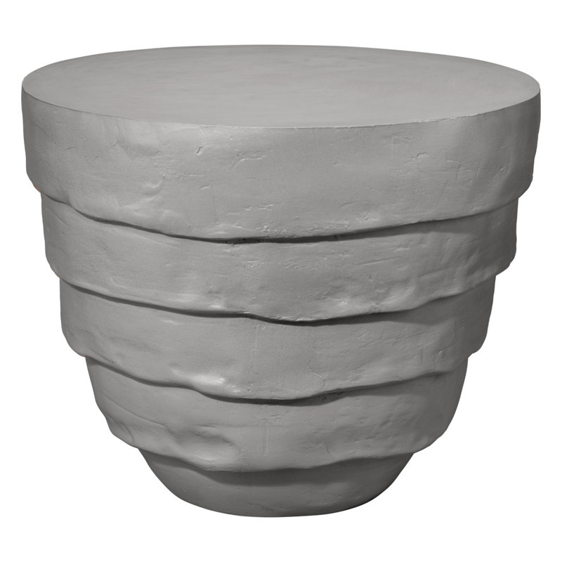 Table de bout Concentric, Ciment rustique