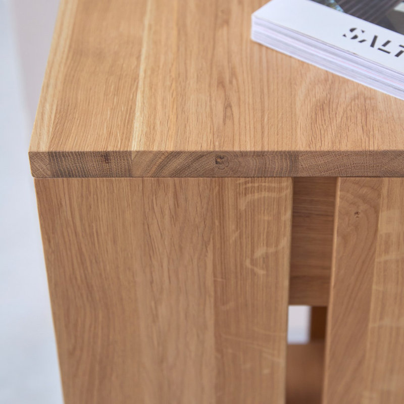 Eden 20cm W Solid Wood Bedside Table