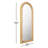Manufactured Wood/Jute Arch Mirror