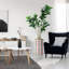 Arbre artificiel en pot moderne Ficus Lyrata plantes en soie Faux arbre intérieur et extérieur-97704070
