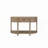 Curved 1-Drawer Console Table - Toffee
