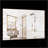 Oversized Bathroom Mirror With Removable Tray, Vertical And Horizontal Hanging, Aluminum Framed Full Body Mirror For Bedroom And Living Room