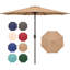 Parasol de marché pour l'extérieur avec 8 boutons robustes et protection contre les rayons UV
