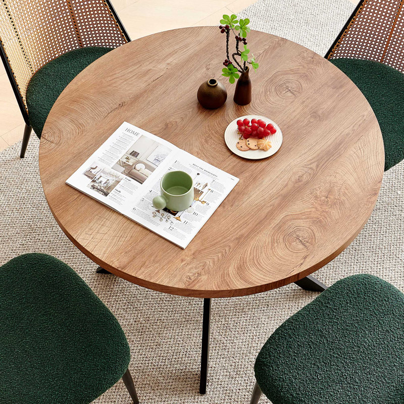 Brando 5-piece Round Dining Set, Green
