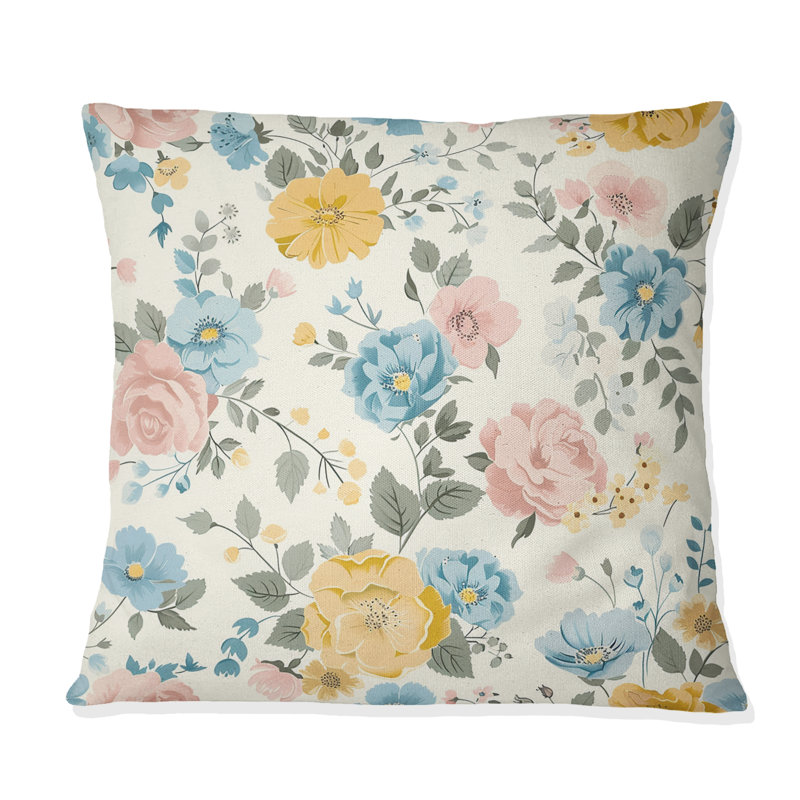 Coussin Blue Farm, H 18 po x l 18 po