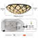Tiffany semi flush mount lighting